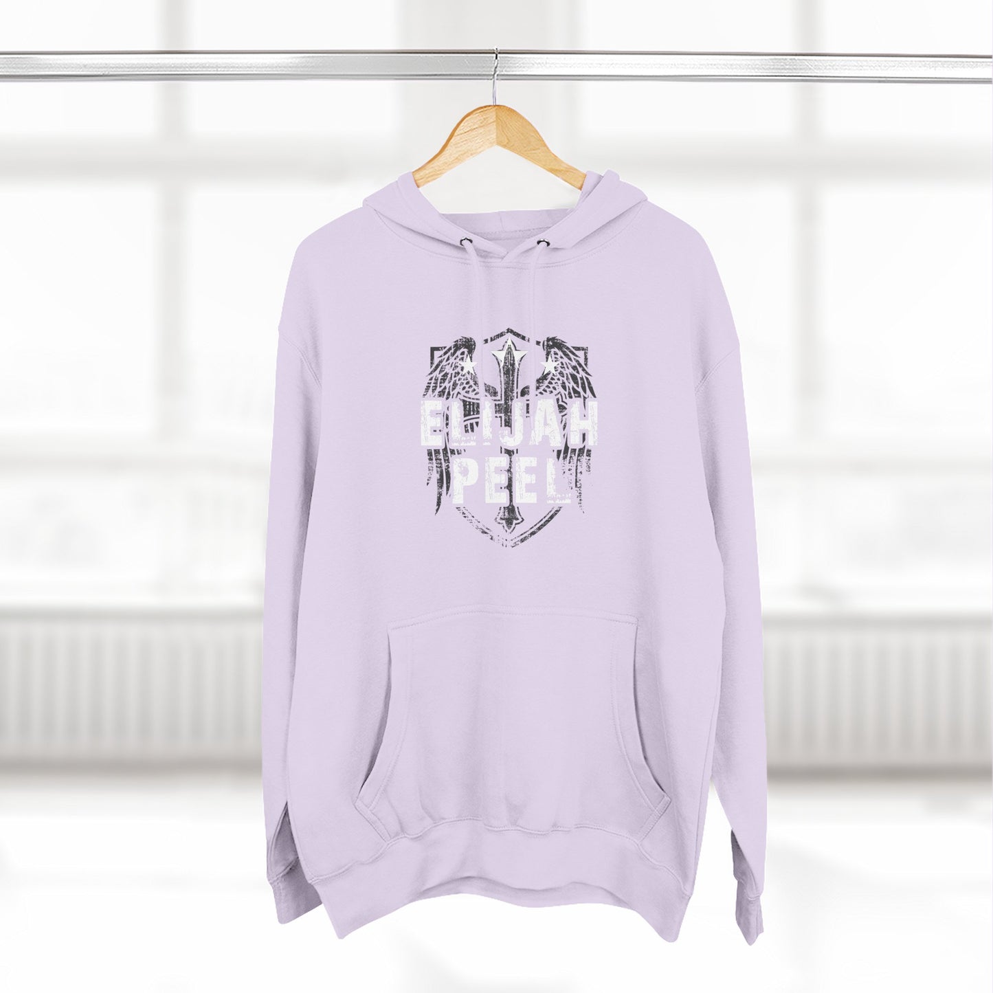 Elijah Peel Wings Hoodie — Vintage Sketch Rock Music Pullover