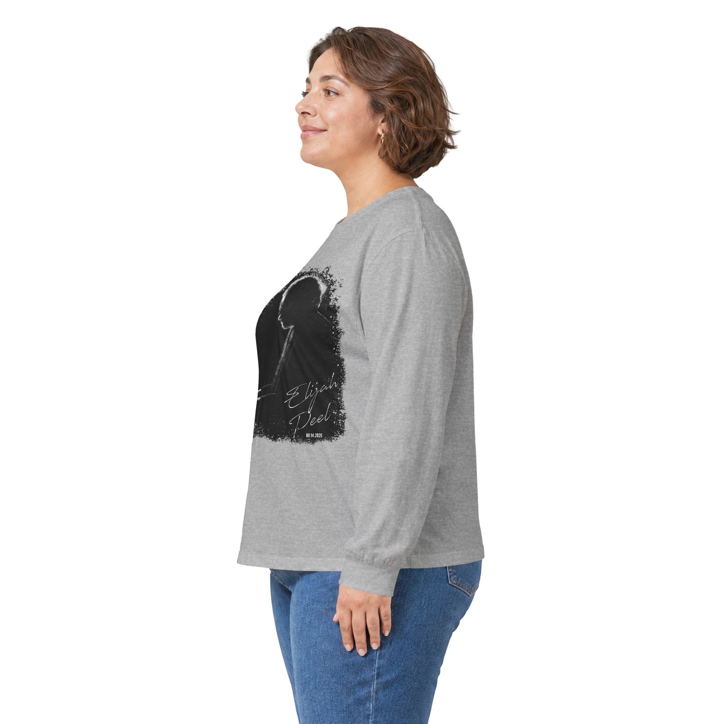 Long Sleeve Tee — Silent Piano Player Silhouette Music Shirt