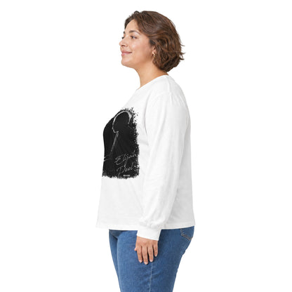 Long Sleeve Tee — Silent Piano Player Silhouette Music Shirt