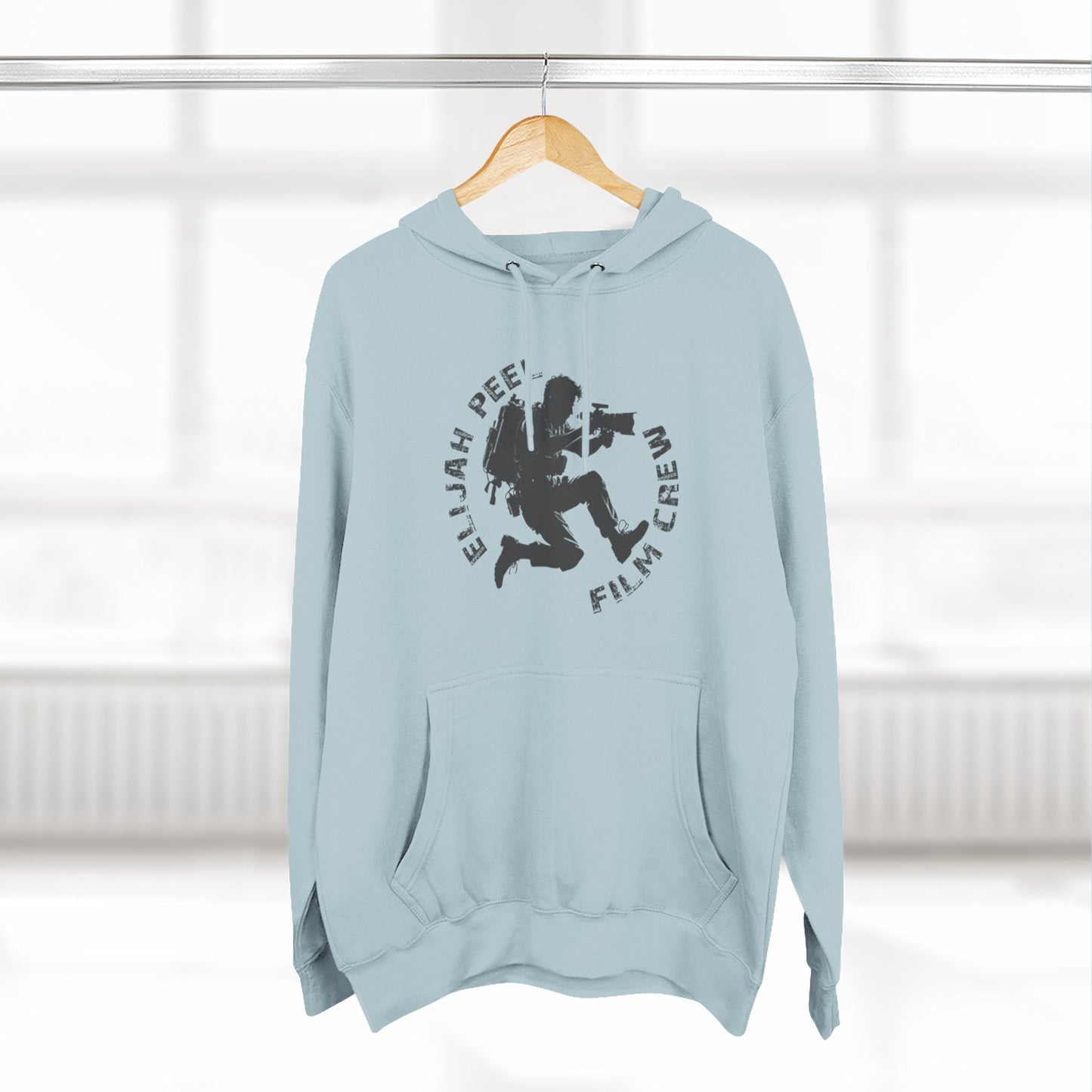 Elijah Peele Film Crew Hoodie — Vintage Camera Crew Logo Pullover