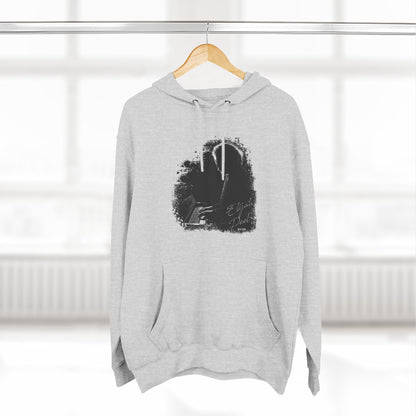 Elijah Peel Piano Silhouette Hoodie — Minimal Grunge Art Pullover