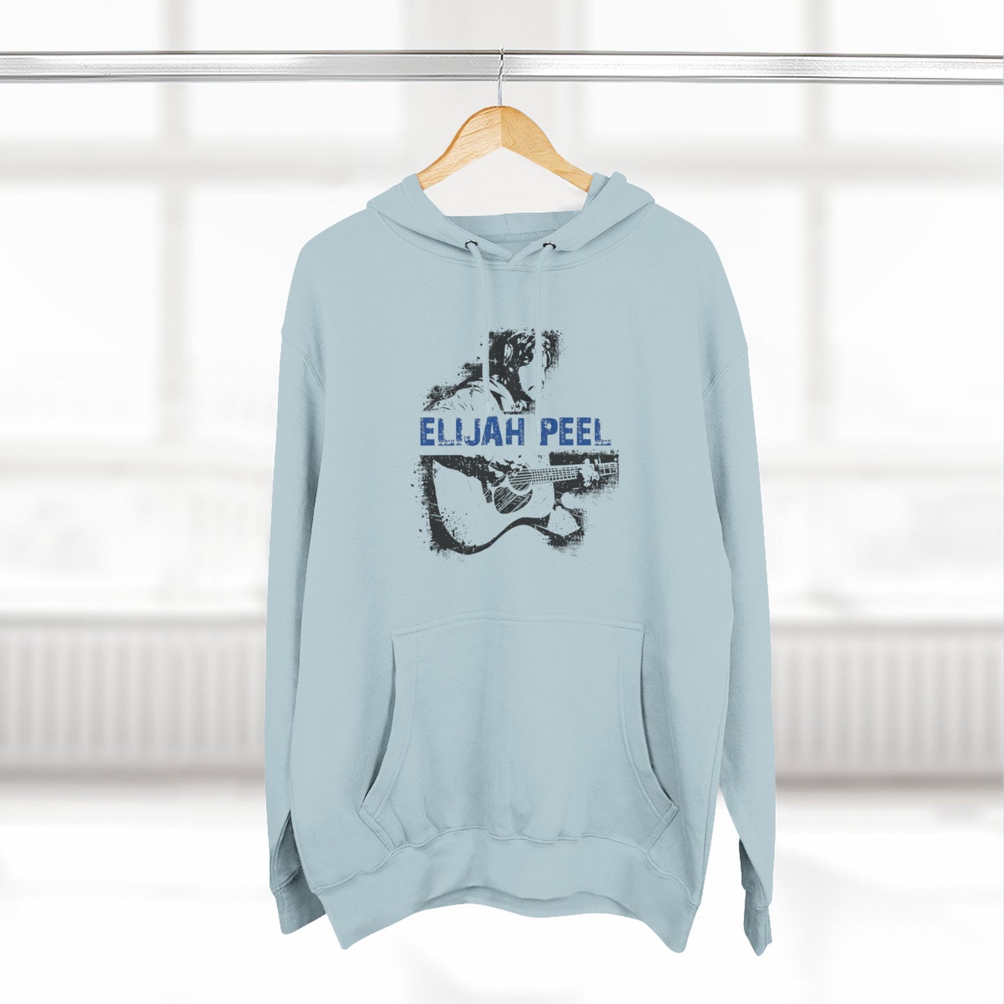 Elijah Peel Acoustic Guitar Hoodie — Vintage Musician Graphic Pullover