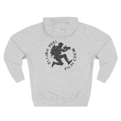 Film Crew Hoodie — "Elijah Peel" Camera Operator Graphic Fleece Hoodie