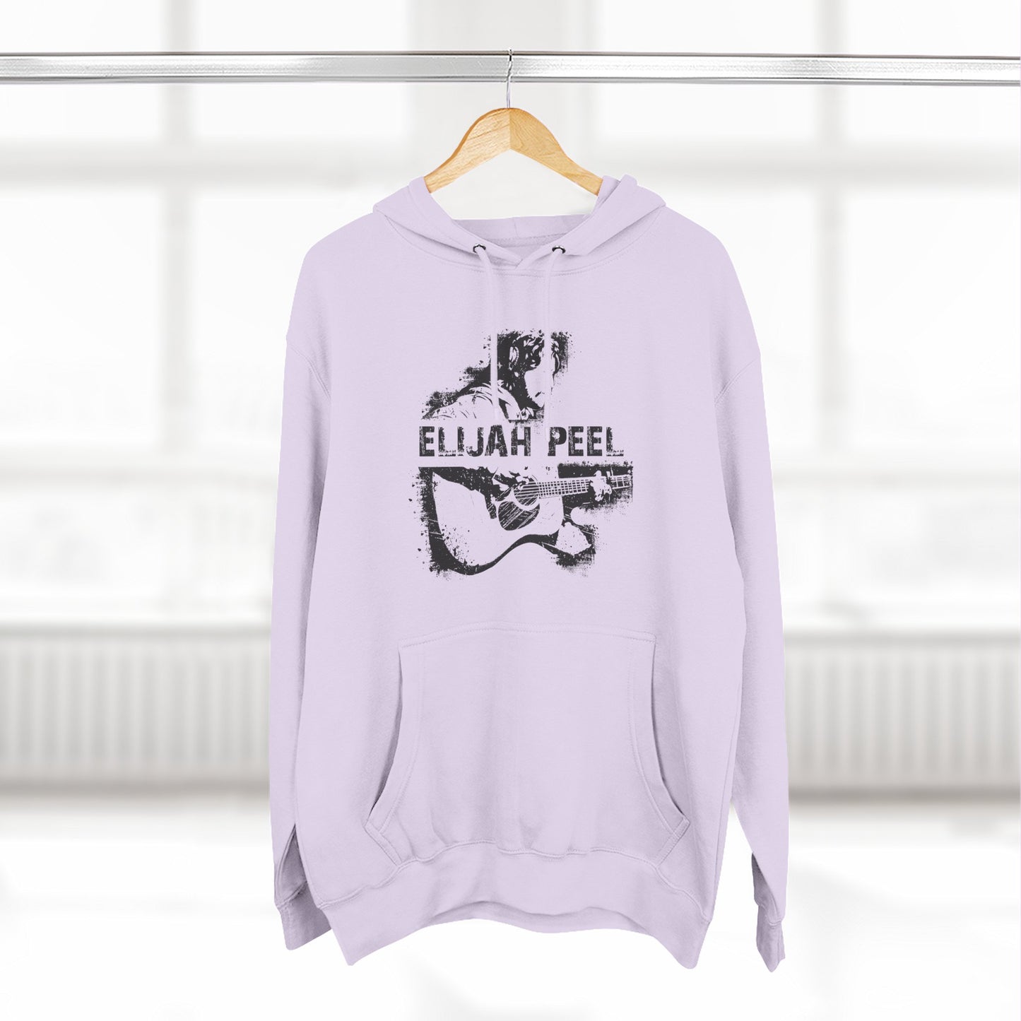 Elijah Peel Acoustic Guitar Hoodie — Vintage Musician Graphic Pullover