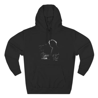 Elijah Peel Piano Silhouette Hoodie — Minimal Grunge Art Pullover