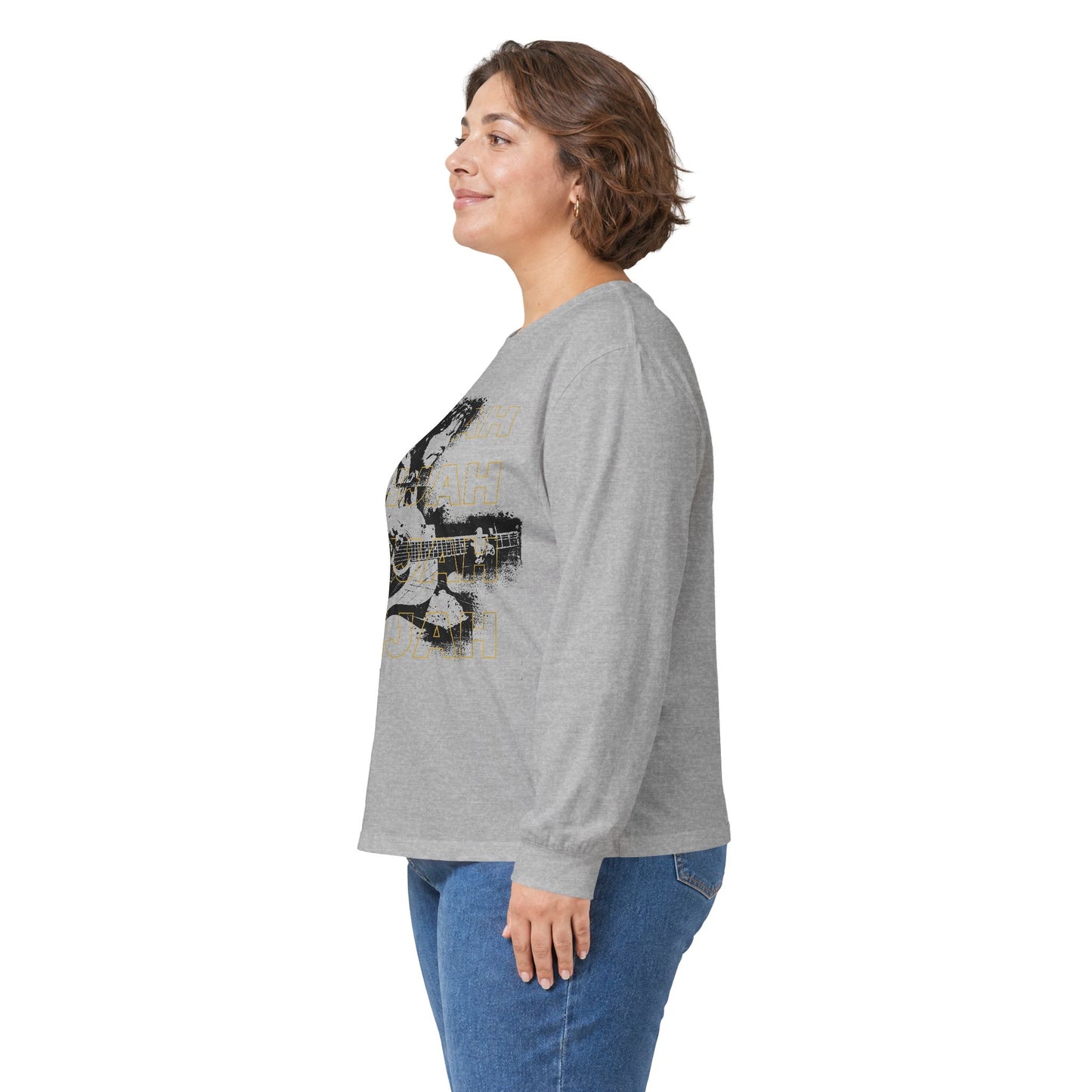 Long Sleeve Tee — Retro 'Elijah' Graphic with Guitar (In Concert Aug 14, 2025)