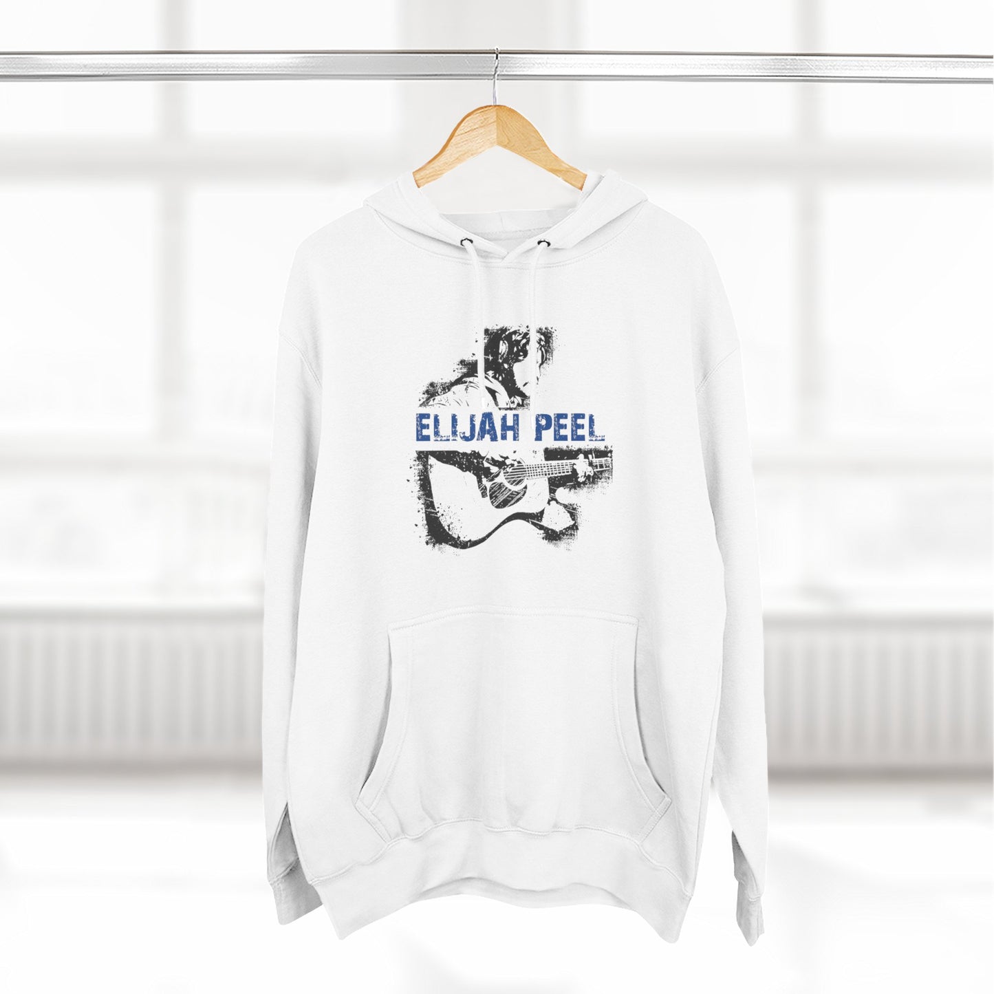 Elijah Peel Acoustic Guitar Hoodie — Vintage Musician Graphic Pullover