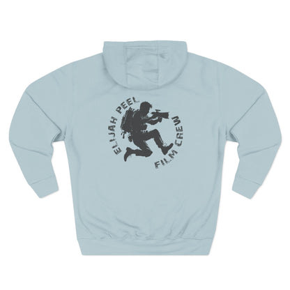 Film Crew Hoodie — "Elijah Peel" Camera Operator Graphic Fleece Hoodie