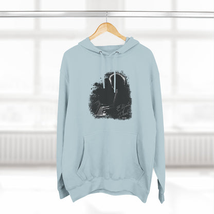 Elijah Peel Piano Silhouette Hoodie — Minimal Grunge Art Pullover