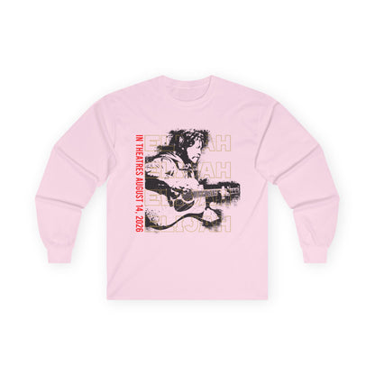 Long Sleeve Tee — Retro 'Elijah' Graphic with Guitar (In Concert Aug 14, 2025)