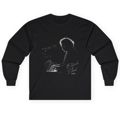 Long Sleeve Tee — Silent Piano Player Silhouette Music Shirt