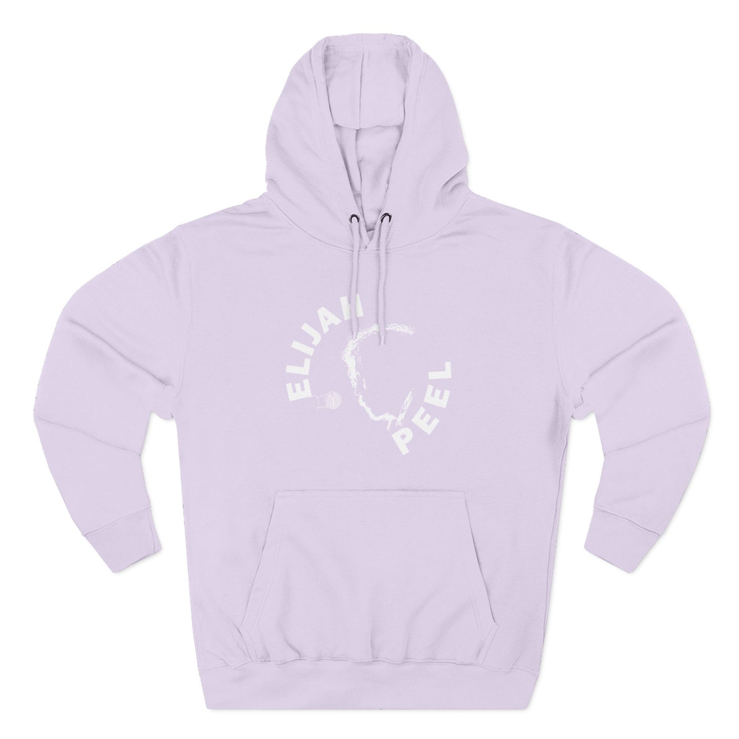 Elijah Peel Circle Logo Hoodie — Minimalist Black Fleece Pullover