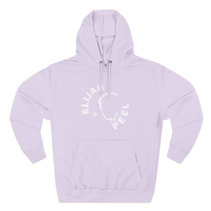 Elijah Peel Circle Logo Hoodie — Minimalist Black Fleece Pullover