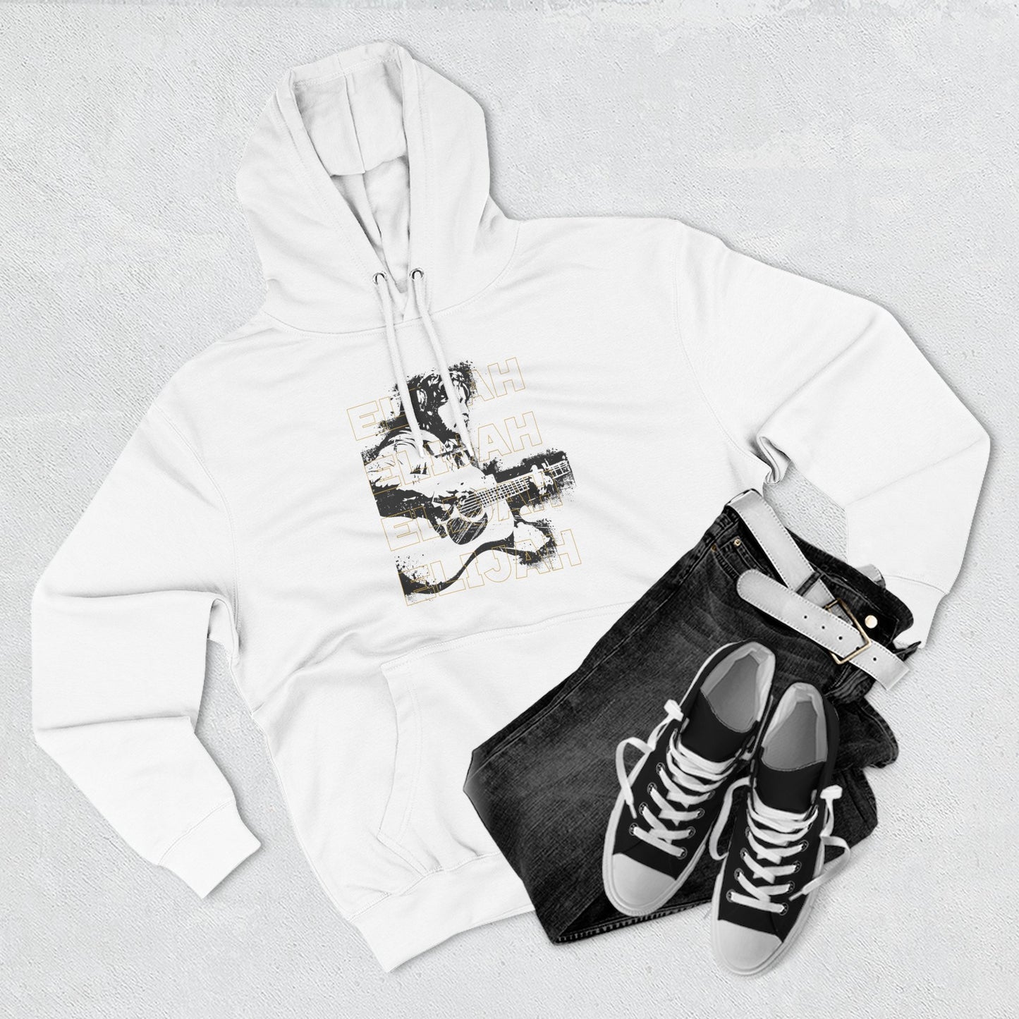 Elijah Guitar Hoodie — Vintage Acoustic Music Pullover