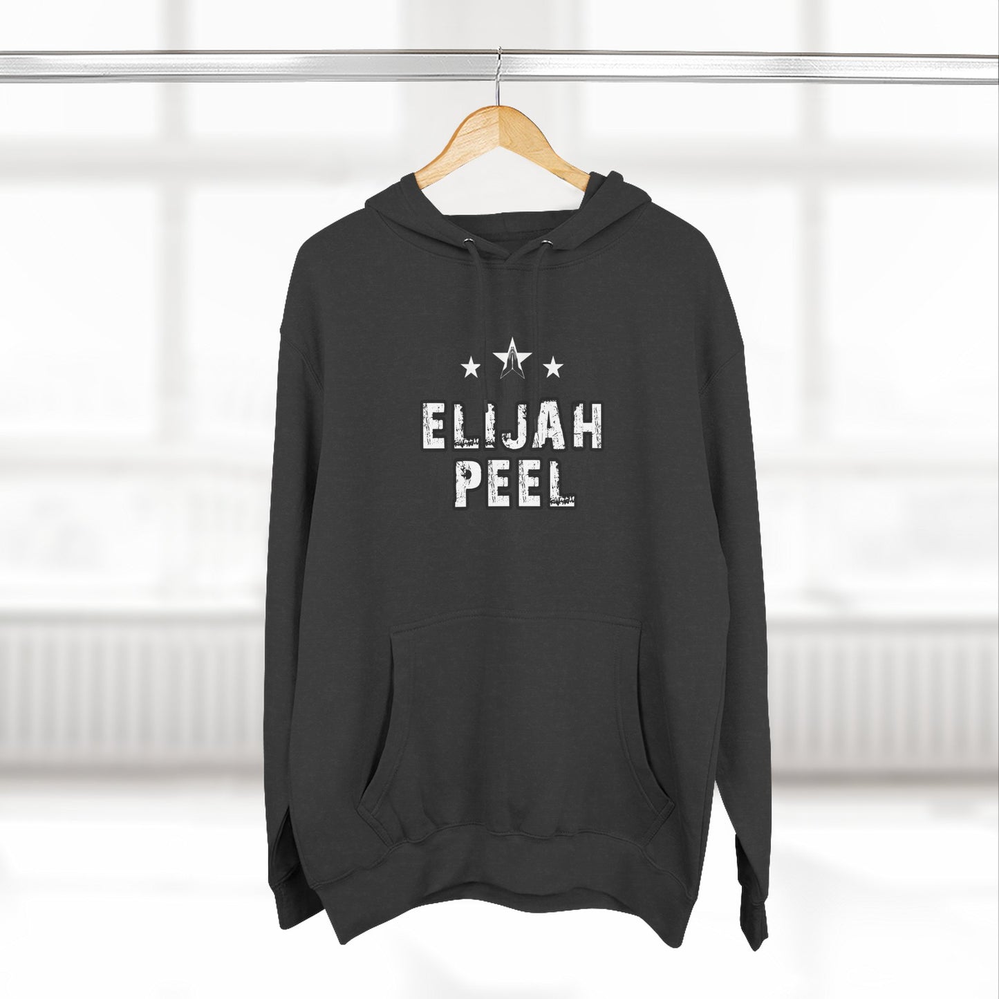 Elijah Peel Wings Hoodie — Vintage Sketch Rock Music Pullover