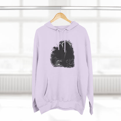 Elijah Peel Piano Silhouette Hoodie — Minimal Grunge Art Pullover