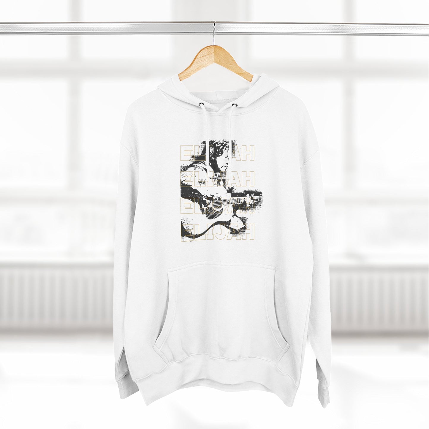 Elijah Guitar Hoodie — Vintage Acoustic Music Pullover