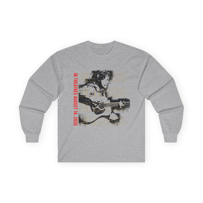 Long Sleeve Tee — Retro 'Elijah' Graphic with Guitar (In Concert Aug 14, 2025)