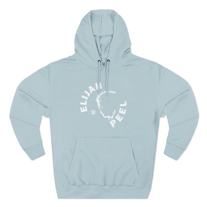 Elijah Peel Circle Logo Hoodie — Minimalist Black Fleece Pullover