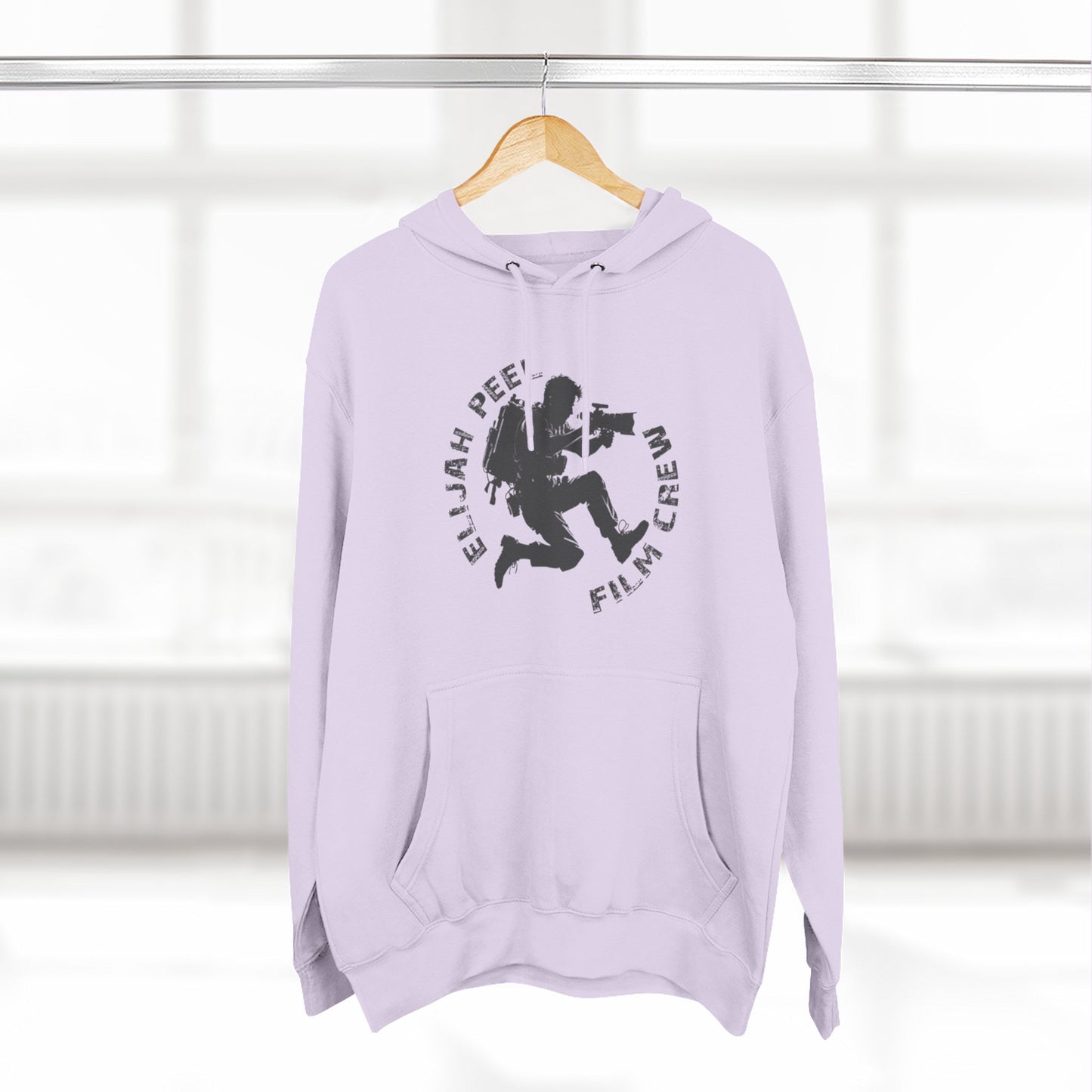 Elijah Peele Film Crew Hoodie — Vintage Camera Crew Logo Pullover