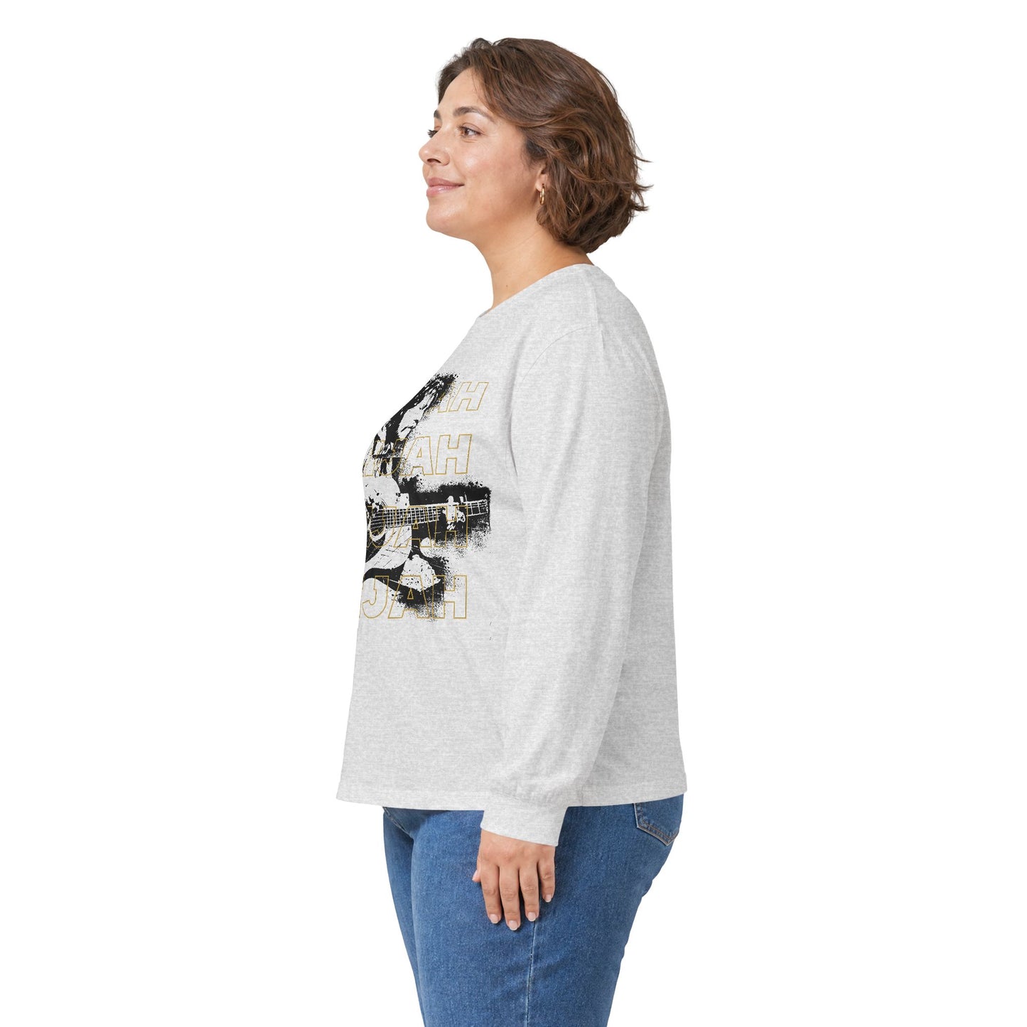Long Sleeve Tee — Retro 'Elijah' Graphic with Guitar (In Concert Aug 14, 2025)