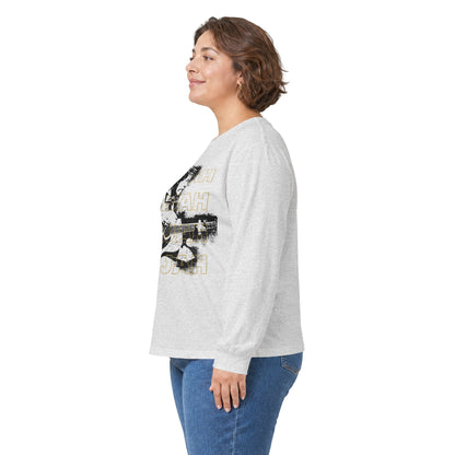 Long Sleeve Tee — Retro 'Elijah' Graphic with Guitar (In Concert Aug 14, 2025)