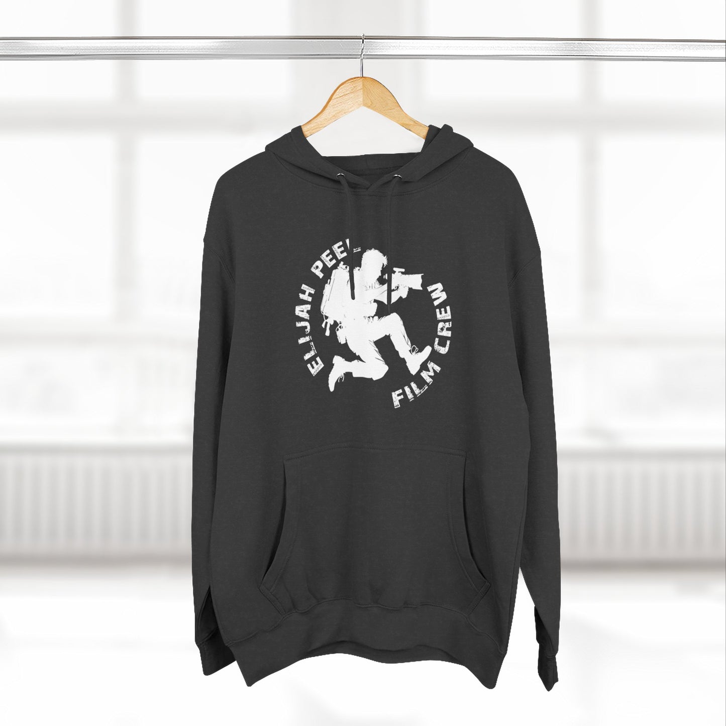 Elijah Peele Film Crew Hoodie — Vintage Camera Crew Logo Pullover