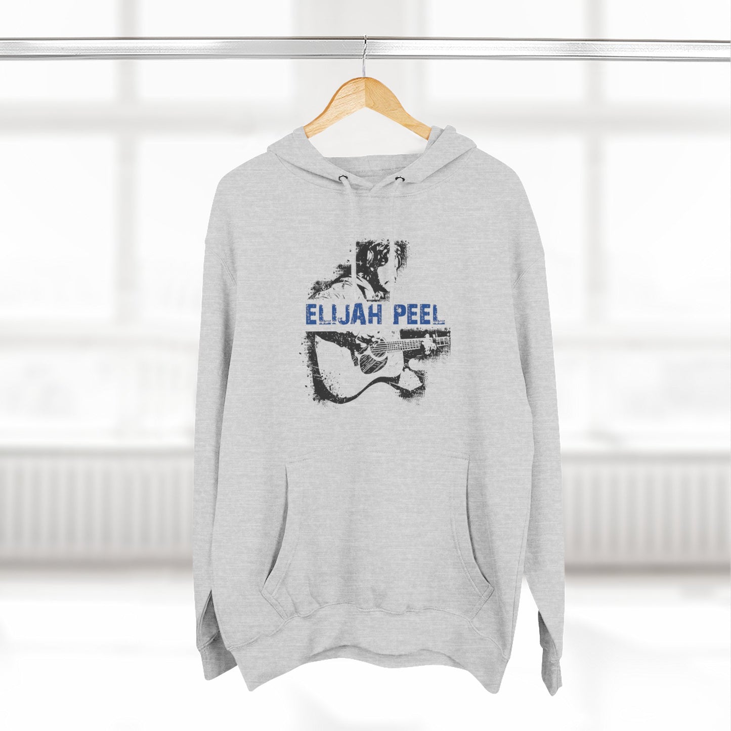 Elijah Peel Acoustic Guitar Hoodie — Vintage Musician Graphic Pullover