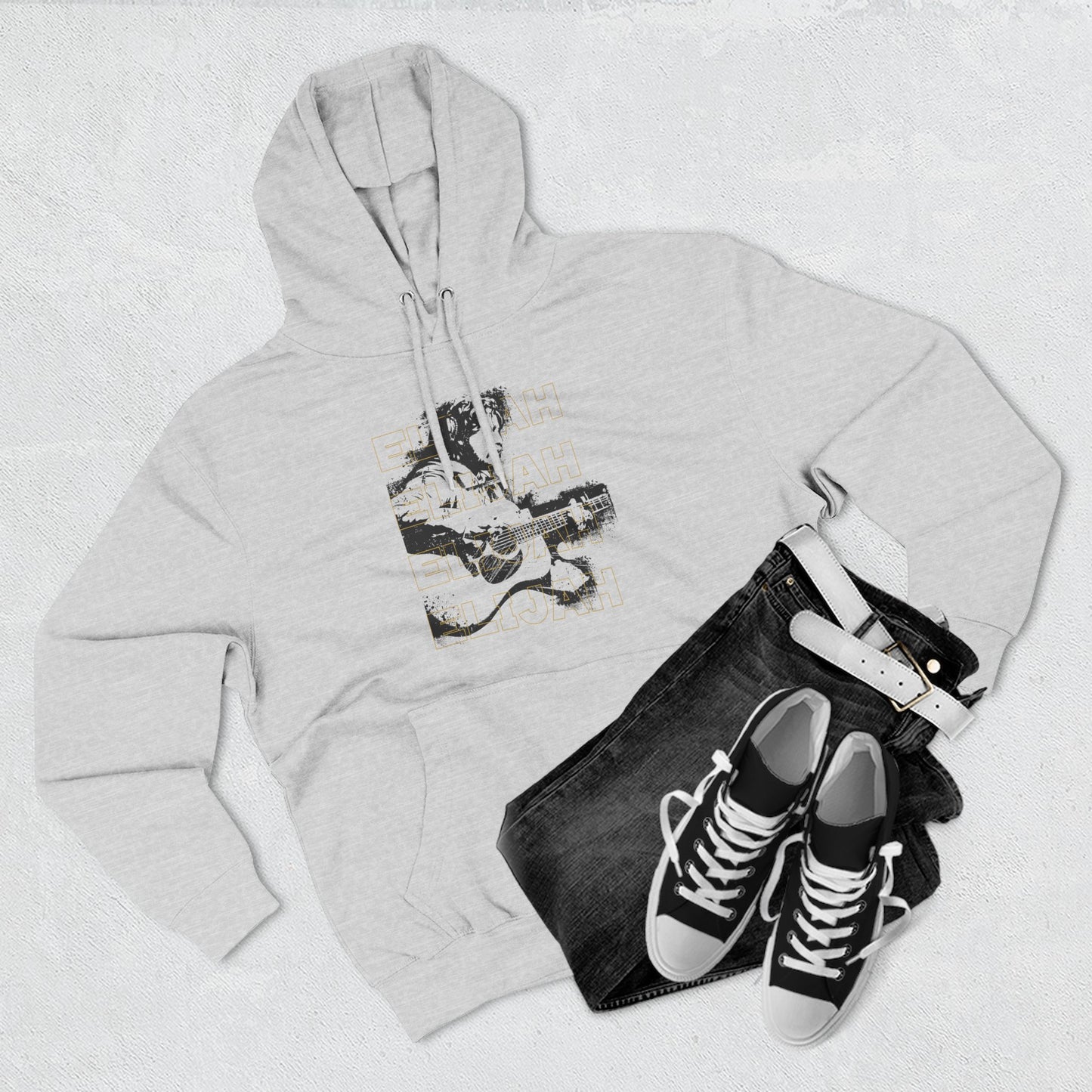 Elijah Guitar Hoodie — Vintage Acoustic Music Pullover
