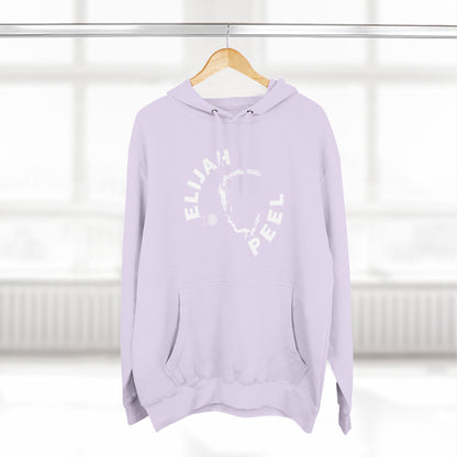 Elijah Peel Circle Logo Hoodie — Minimalist Black Fleece Pullover