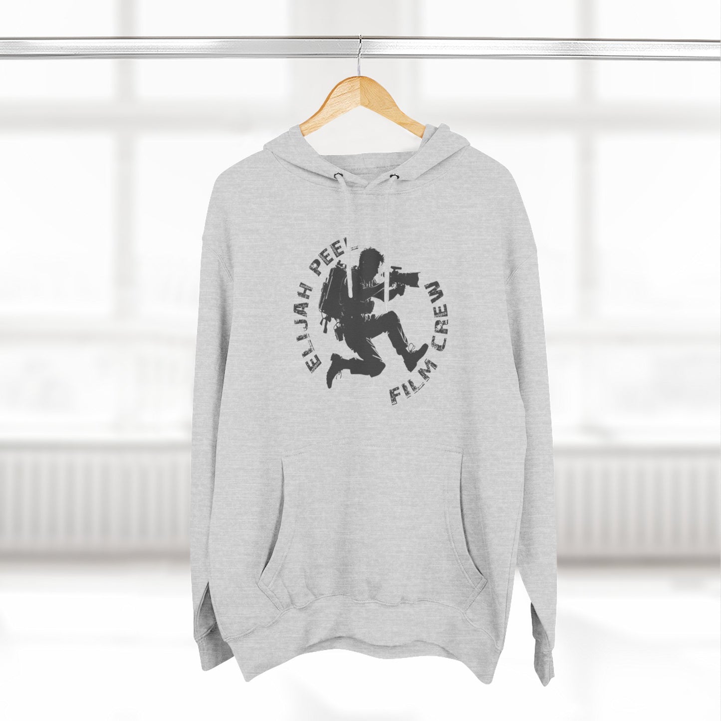 Elijah Peele Film Crew Hoodie — Vintage Camera Crew Logo Pullover