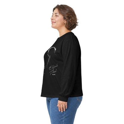 Long Sleeve Tee — Silent Piano Player Silhouette Music Shirt