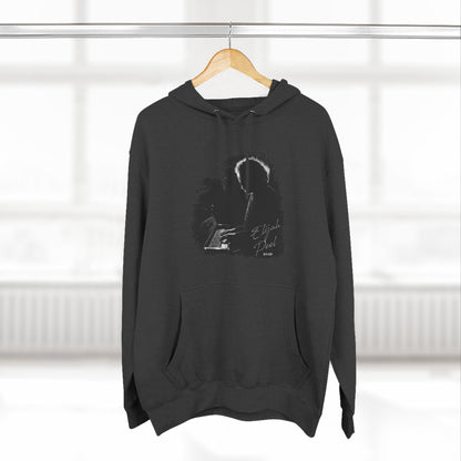 Elijah Peel Piano Silhouette Hoodie — Minimal Grunge Art Pullover